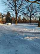 Foto: schlechter Winterdienst auf dem Parkplatz am Bahnhof 